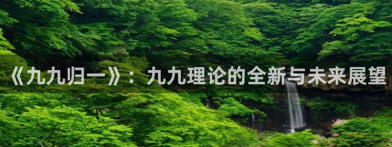 韩国影视免费在线观看：《九九归一》：九九理论的全新与未来展望